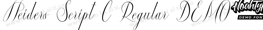 Heiders Script C Regular DEMO字体转换